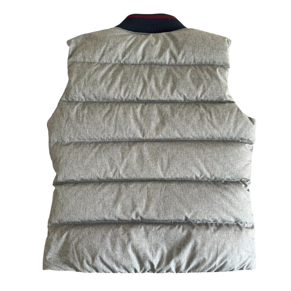 Nike Defender Medium Grey 550 Down Fill Puffer Snap Front Womens Vest 541403-405 - Picture 2 of 11